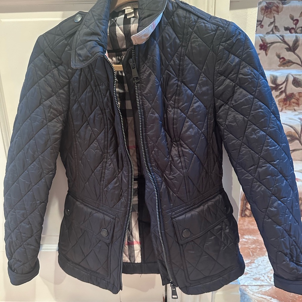 Burberry Checkered Quilted Jacket - image 1